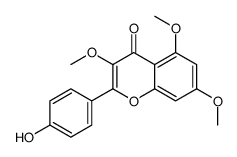 2-(4-hydroxyphenyl)-3,5,7-trimethoxychromen-4-one Structure