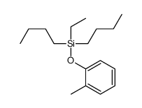 dibutyl-ethyl-(2-methylphenoxy)silane Structure