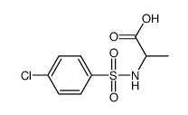 2-([(4-氯苯基)磺酰基]氨基)丙酸结构式