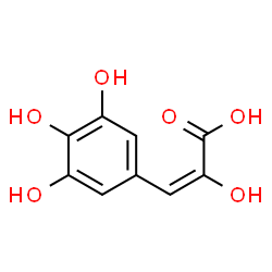 2-Propenoic acid, 2-hydroxy-3-(3,4,5-trihydroxyphenyl)-, (2E)- (9CI) structure
