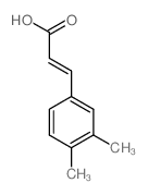 (2E)-3-(3,4-dimethylphenyl)acrylic acid结构式
