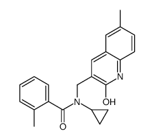 Benzamide, N-cyclopropyl-N-[(1,2-dihydro-6-methyl-2-oxo-3-quinolinyl)methyl]-2-methyl- (9CI)结构式