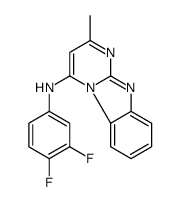 (9CI)-N-(3,4-二氟苯基)-2-甲基-嘧啶并[1,2-a]苯并咪唑-4-胺结构式