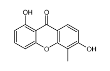 1,6-dihydroxy-5-methylxanthen-9-one Structure