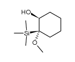 t-2-methoxy-2-trimethylsilylcyclohexan-r-1-ol结构式