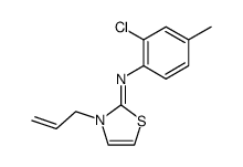 (3-allyl-3H-thiazol-2-ylidene)-(2-chloro-4-methyl-phenyl)-amine Structure