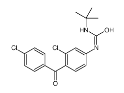 1-tert-butyl-3-[3-chloro-4-(4-chlorobenzoyl)phenyl]urea结构式