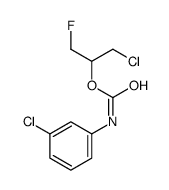 (1-chloro-3-fluoropropan-2-yl) N-(3-chlorophenyl)carbamate结构式