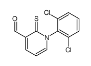 1-(2,6-dichlorophenyl)-2-sulfanylidenepyridine-3-carbaldehyde Structure