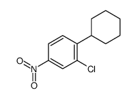 2-chloro-1-cyclohexyl-4-nitrobenzene Structure