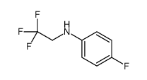 4-fluoro-N-(2,2,2-trifluoroethyl)aniline结构式