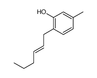 2-hex-2-enyl-5-methylphenol结构式