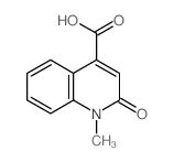 1-甲基-2-氧代-1,2-二氢-喹啉-4-羧酸结构式