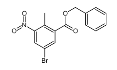 benzyl 5-bromo-2-methyl-3-nitrobenzoate Structure