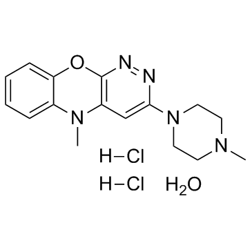 Azaphen dihydrochloride monohydrate结构式