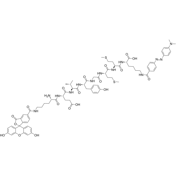Calpain-1 substrate, fluorogenic结构式