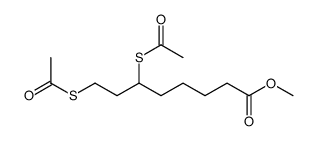6,8-Bis(acetylthio)octanoic acid methyl ester结构式