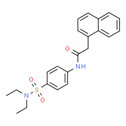 N-{4-[(diethylamino)sulfonyl]phenyl}-2-(1-naphthyl)acetamide structure
