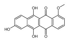 6,8,11-Trihydroxy-1-methoxy-5,12-naphthacenedione Structure