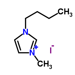 1-丁基-3-甲基碘化咪唑鎓结构式