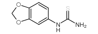 1-(3,4-亚甲基二氧苯基)-2-硫脲结构式