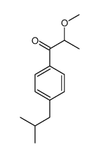 2-methoxy-1-[4-(2-methylpropyl)phenyl]propan-1-one结构式