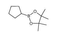 2-cyclopentyl-4,4,5,5-tetramethyl-1,3,2-dioxaborolane structure