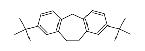 2,8-Di-t-butyl-10,11-dihydro-5H-dibenzo[a,d]cyclohepten结构式