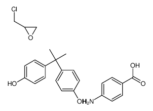 4-aminobenzoic acid,2-(chloromethyl)oxirane,4-[2-(4-hydroxyphenyl)propan-2-yl]phenol Structure