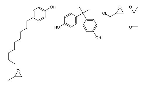 2-(chloromethyl)oxirane,formaldehyde,4-[2-(4-hydroxyphenyl)propan-2-yl]phenol,2-methyloxirane,4-nonylphenol,oxirane Structure