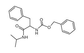 N-Benzyloxycarbonyl-DL-phenylalanin-isopropylamid结构式