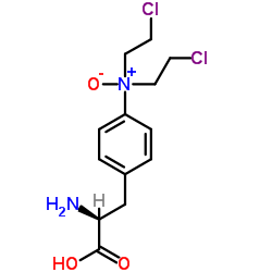 4-[Bis(2-chloroethyl)nitroryl]-L-phenylalanine结构式