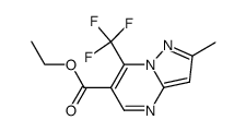 ethyl 2-methyl-7-(trifluoromethyl)pyrazolo[1,5-a]pyrimidine-6-carboxylate结构式