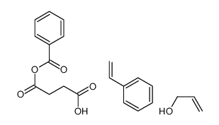 4-benzoyloxy-4-oxobutanoic acid,prop-2-en-1-ol,styrene Structure