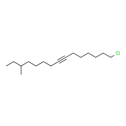 1-Chloro-13-methyl-7-pentadecyne structure