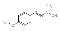 1-Triazene,1-(4-methoxyphenyl)-3,3-dimethyl-结构式