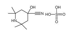 4-hydroxy-2,2,6,6-tetramethylpiperidine-4-carbonitrile,sulfuric acid Structure