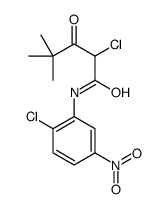 2-chloro-N-(2-chloro-5-nitrophenyl)-4,4-dimethyl-3-oxopentanamide Structure