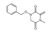 1-(Benzyloxy)-3-methylene-4-methyl-2,5-dioxopiperazine Structure