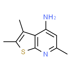 Thieno[2,3-b]pyridin-4-amine, 2,3,6-trimethyl- (9CI)结构式