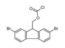 (2,7-Dibromo-9-fluorenyl)methyl Chloroformate结构式