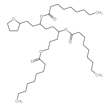 Nonanoic acid,1-[2-(tetrahydro-2-furanyl)ethyl]-1,4,7-heptanetriyl ester (9CI) Structure