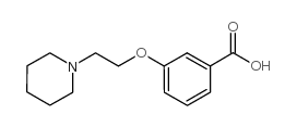 3-[2-(piperidin-1-yl)ethoxy]benzoic acid结构式