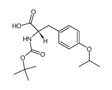 Boc-O-isopropyl-L-tyrosine Structure