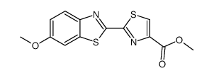 2-(6-methoxy-benzothiazol-2-yl)-thiazole-4-carboxylic acid methyl ester结构式