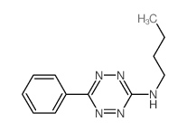 1,2,4,5-Tetrazin-3-amine,N-butyl-6-phenyl- Structure