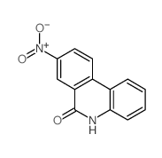 6(5H)-Phenanthridinone, 8-nitro-结构式