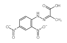 (2E)-2-[(2,4-dinitrophenyl)hydrazinylidene]propanoic acid结构式