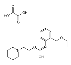 2-Piperidinoethyl o-(ethoxymethyl)carbanilate oxalate (1:1) structure