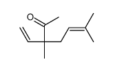 3,6-dimethyl-3-vinylhept-5-en-2-one结构式